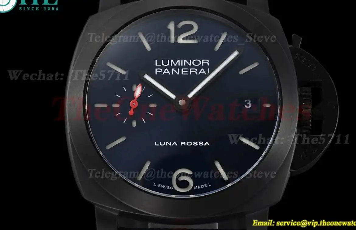 Luminor PAM1408 Luna Rossa 40mm DLC NY Blue Dial VSF P900