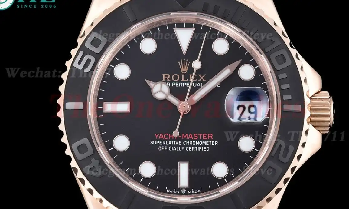 Yacht-Master 126655 40mm RG SS Black Dot GDF MY8215