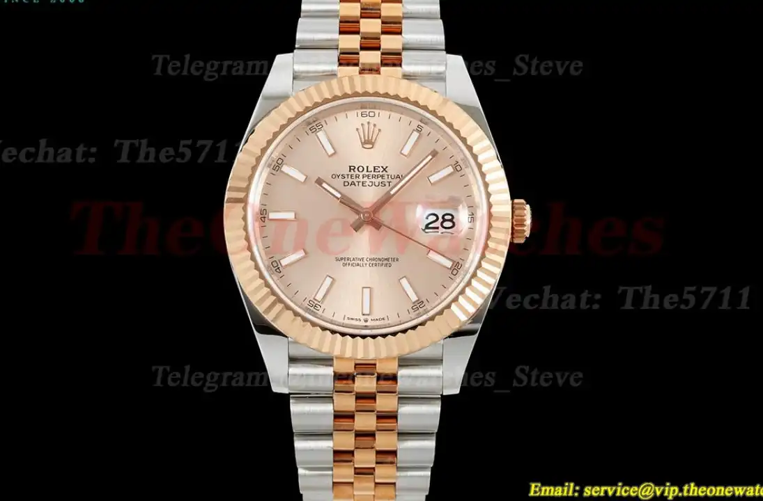 Datejust 126331 41mm Jub RG SS Rose Gold Stk EWEF A3235