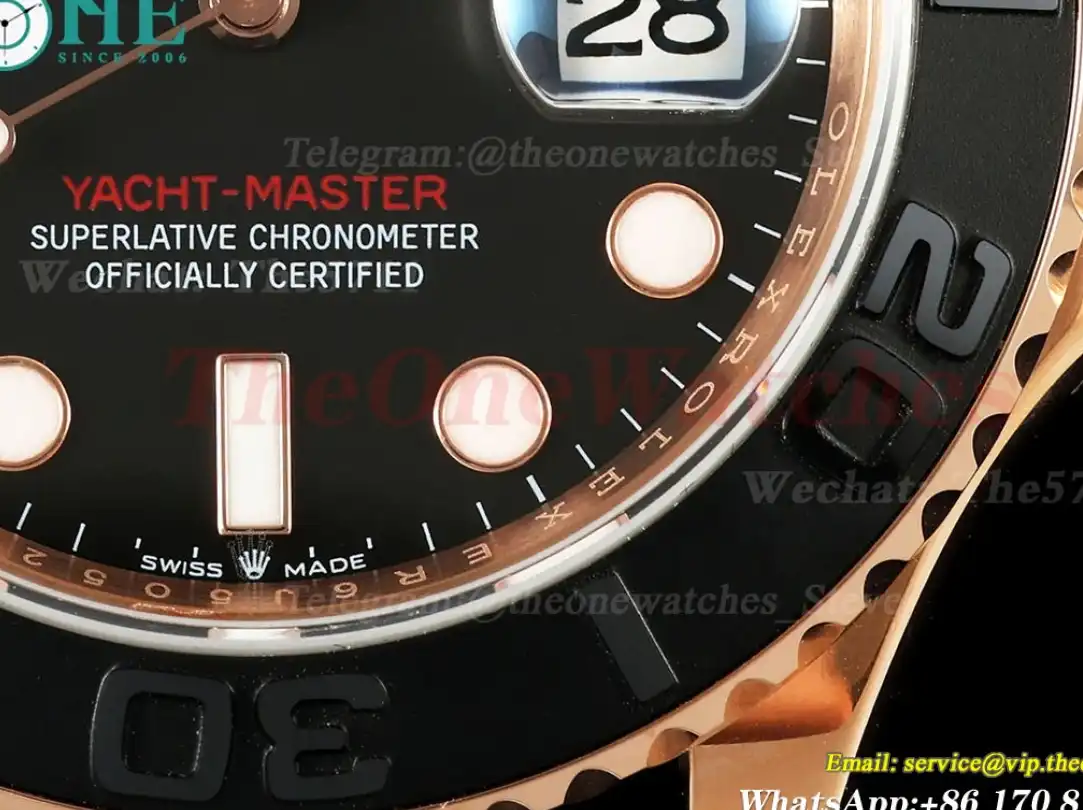 Yacht-Master 126655 40mm RG RU Black Dot EWEF A3235