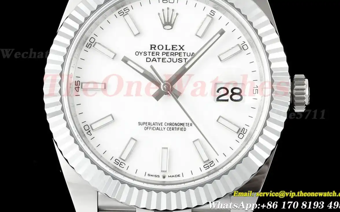 Datejust 126334 41mm Jub SS SS White Dial JQF VR3235