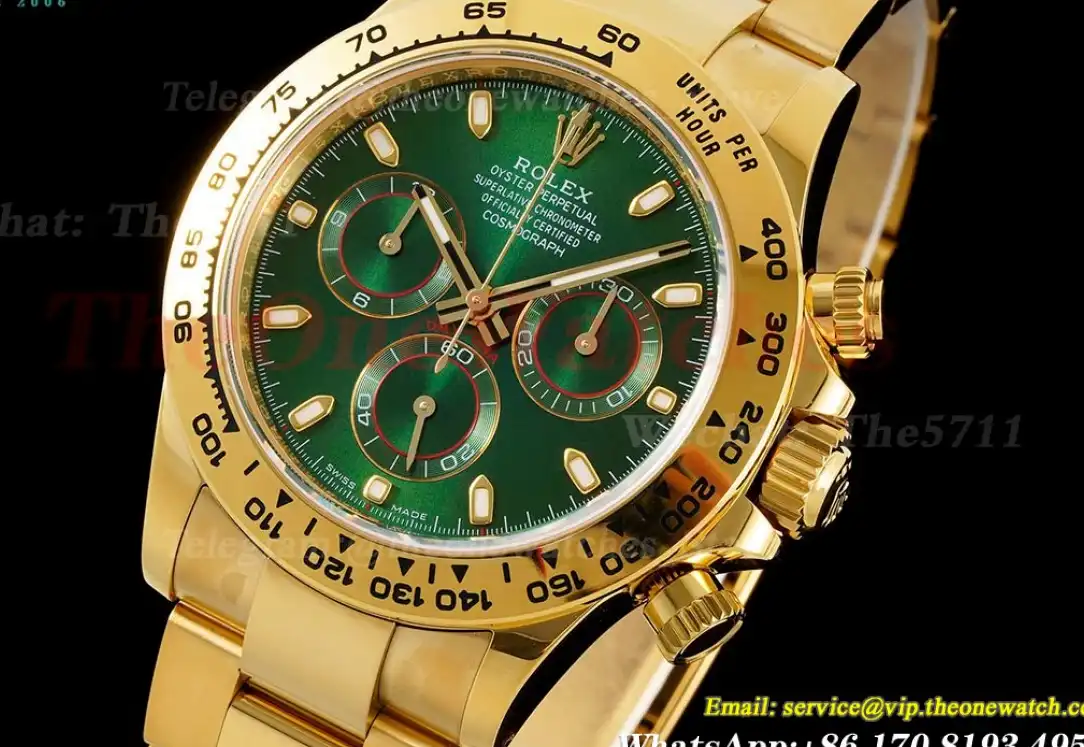 Daytona 116508 40mm YG YG Green Dial APS SH4130