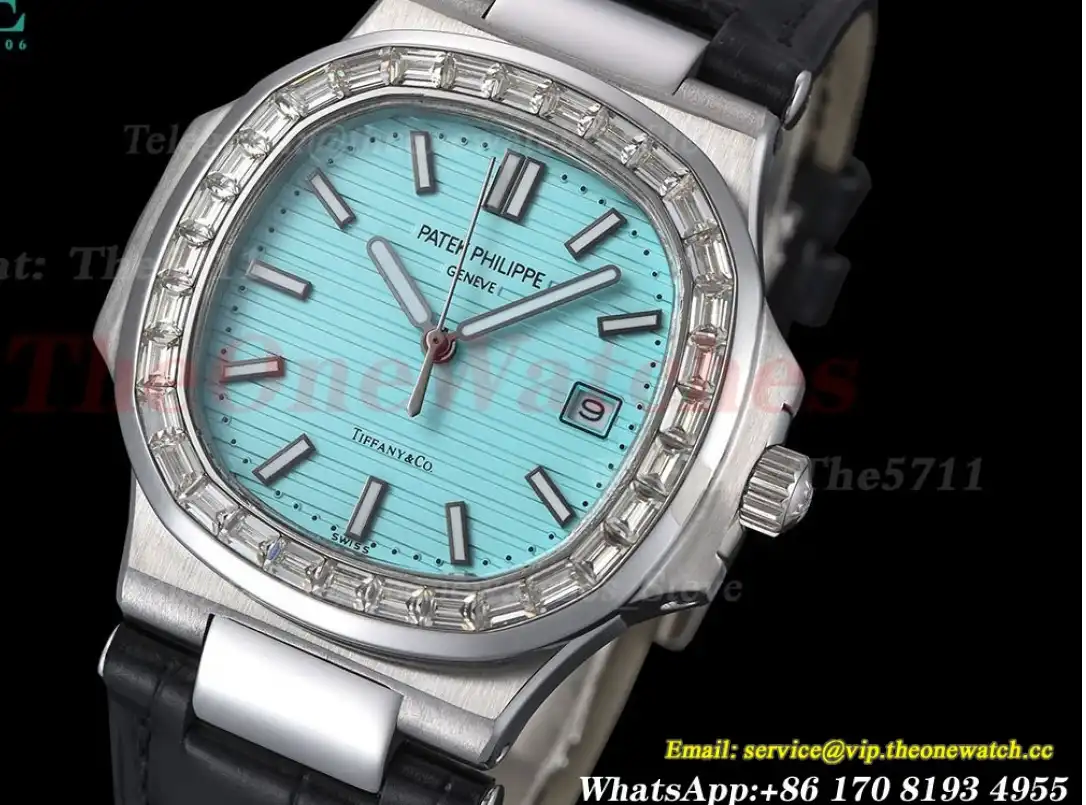 Nautilus Diamond 40mm SS LE Tiffany Blue Dial GDF MY8215