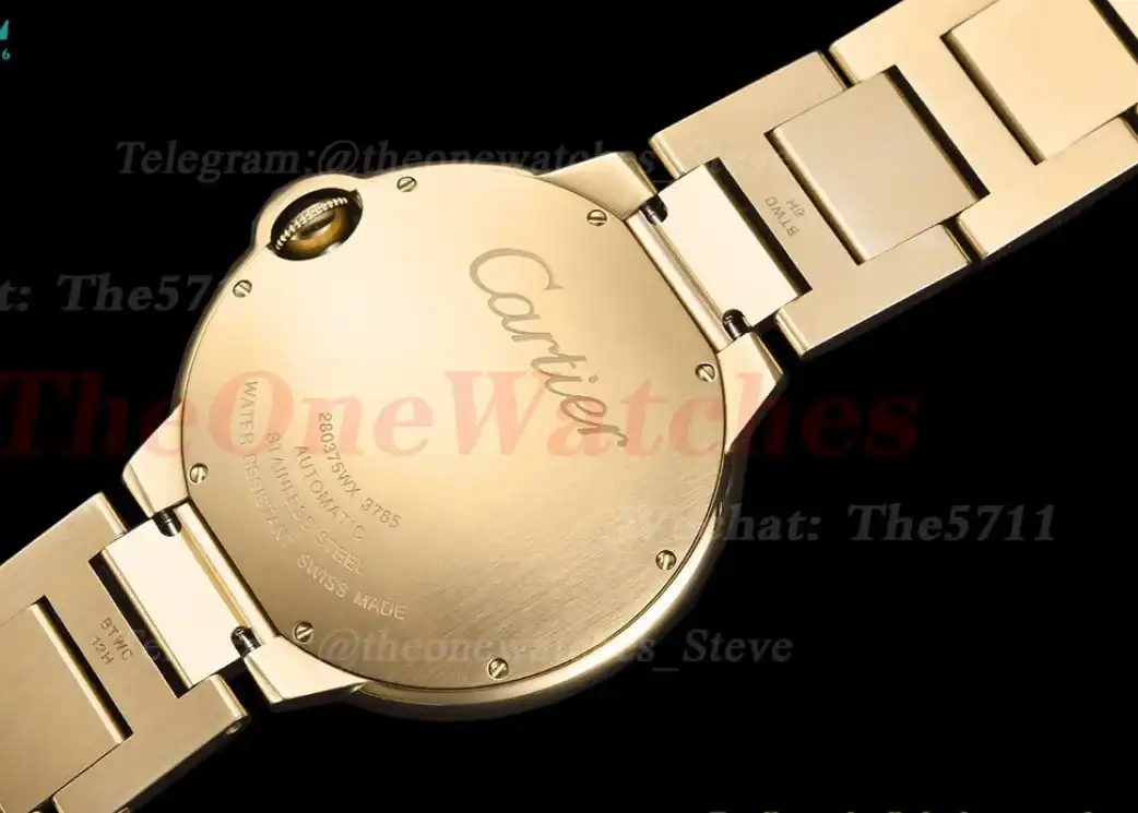 Ballon Bleu De Cartier 42mm Dia YG YG White Dial GDF MY8215