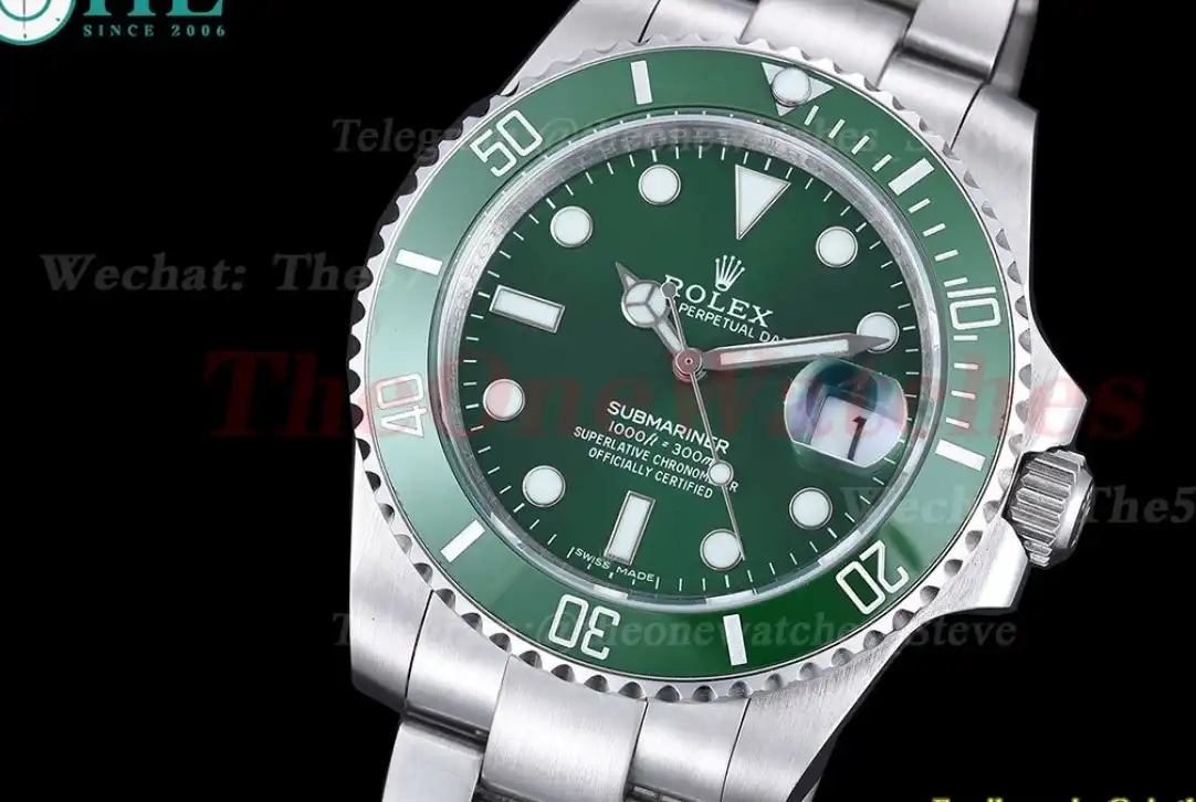 Submariner 116610LV 40mm SS SS Green GDF MY8215