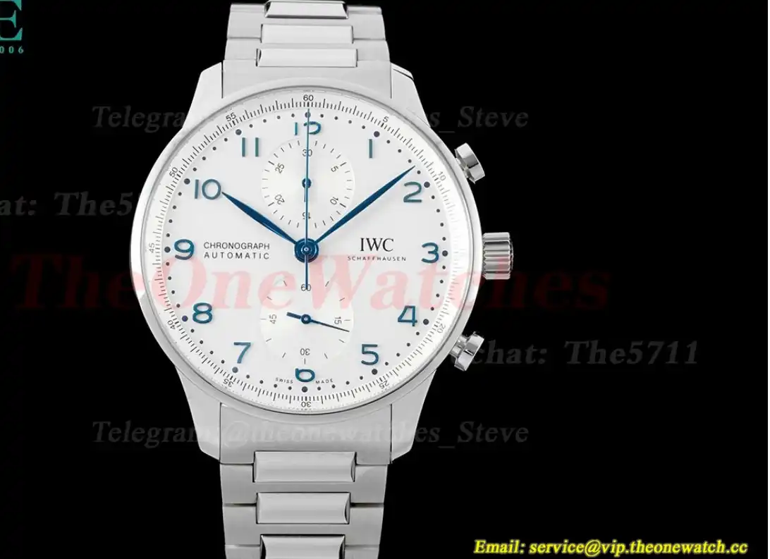 Portuguese Chrono IW371617 41mm SS SS White Num AZF A69355