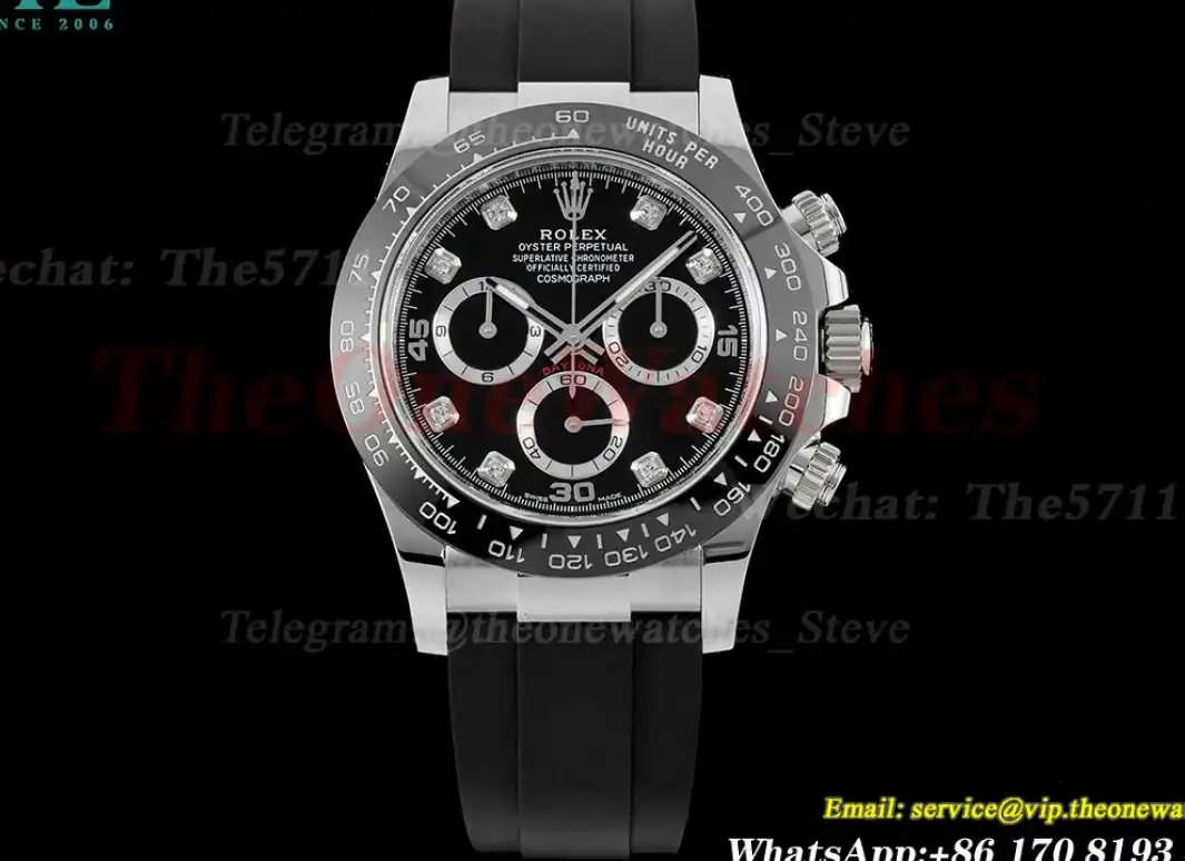 Daytona 116519 40mm SS RU Black Dia APS SH4130