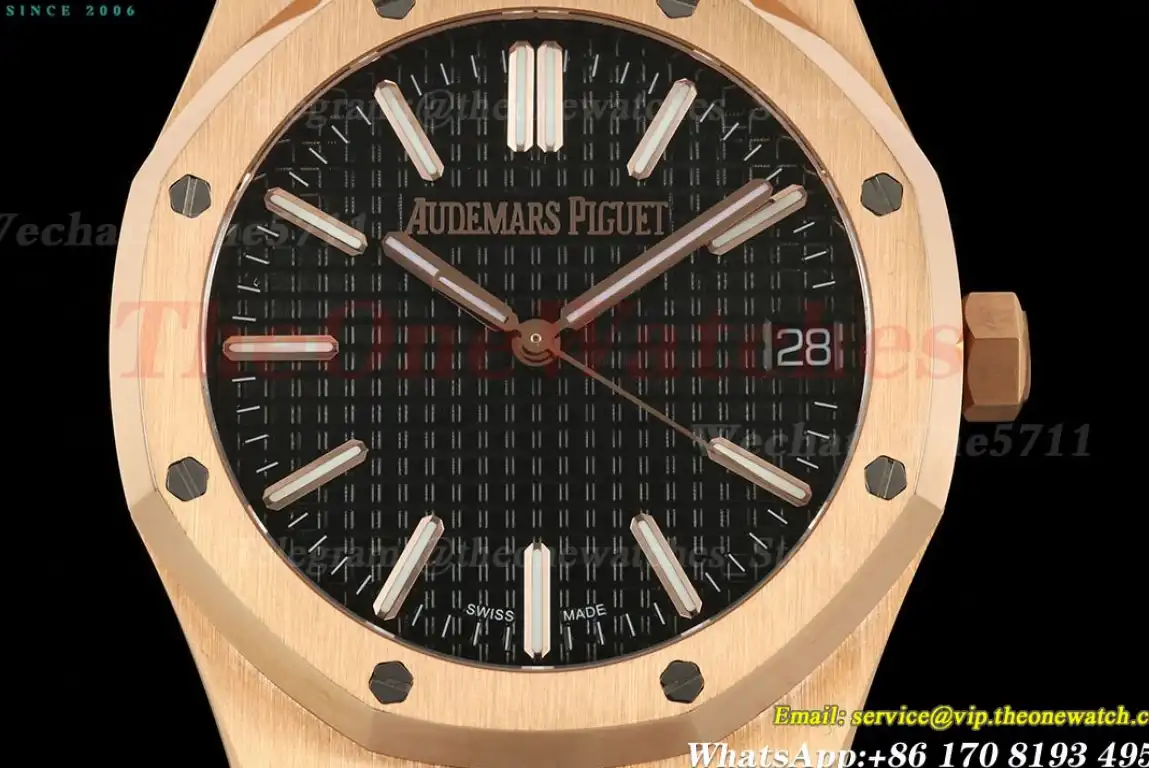 Royal Oak 41mm 15510 RG LE Black Stk IPF A4302 Super Clone