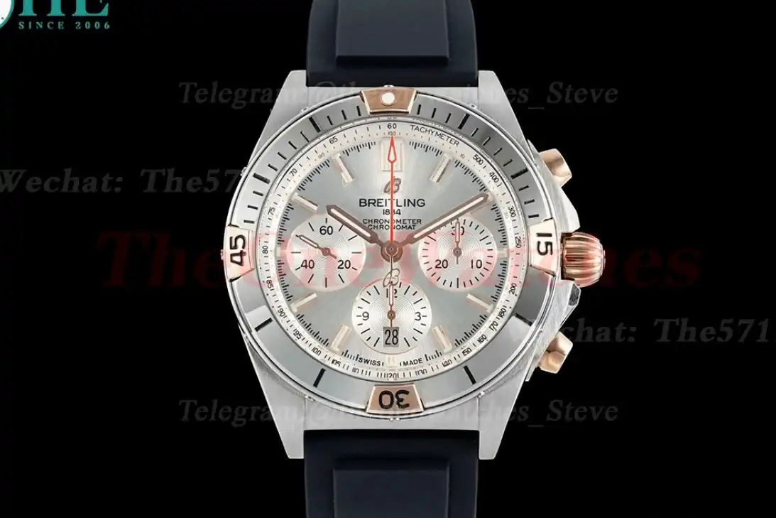 Chronomat B01 42MM SS RU Silver Dial TF A7750