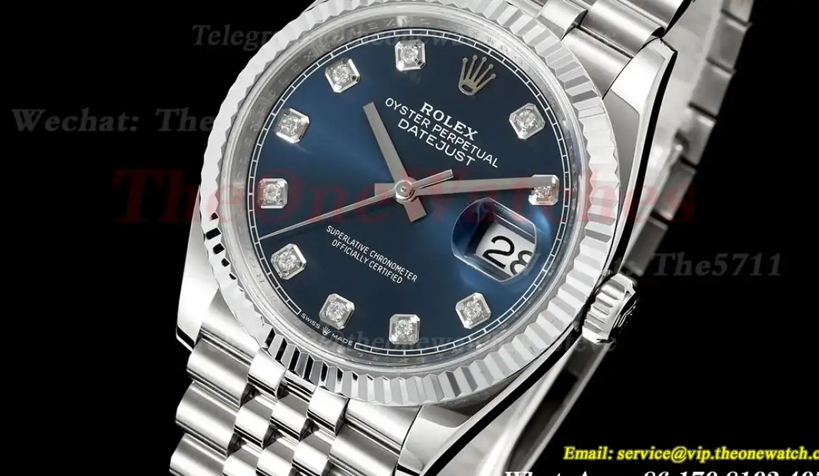 Datejust 126234 36mm Jub SS SS Blue Dia JQF VR3235