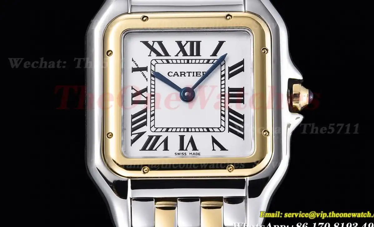 Panthere Secrete De Ladies 27mm YG SS White Dial 8848F Swiss Qtz