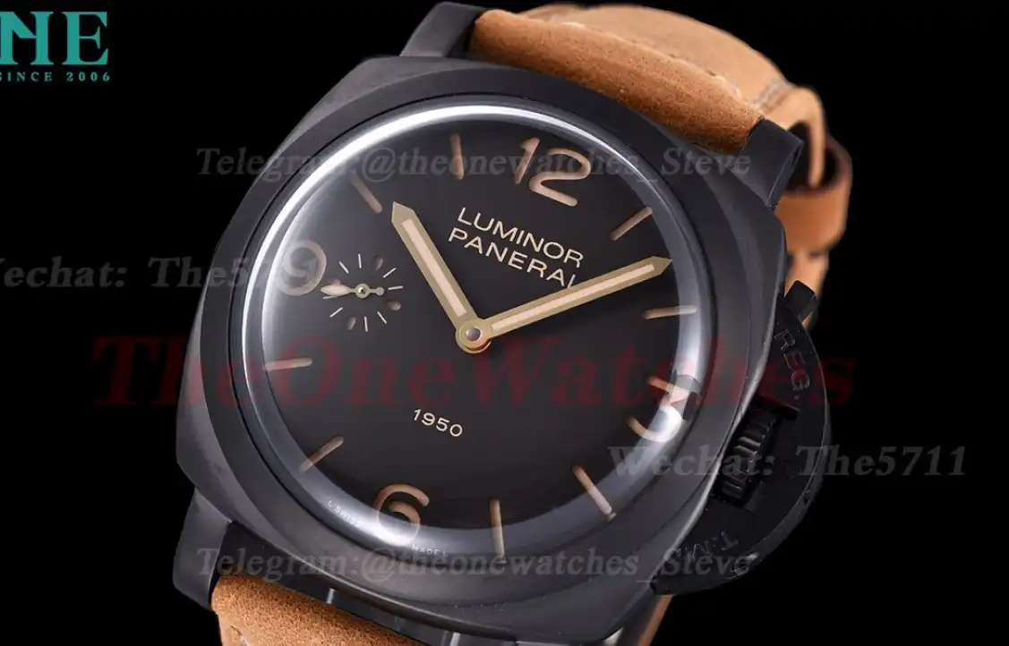 Luminor Pam375 47mm DLC LE Black Dial HWF A6497