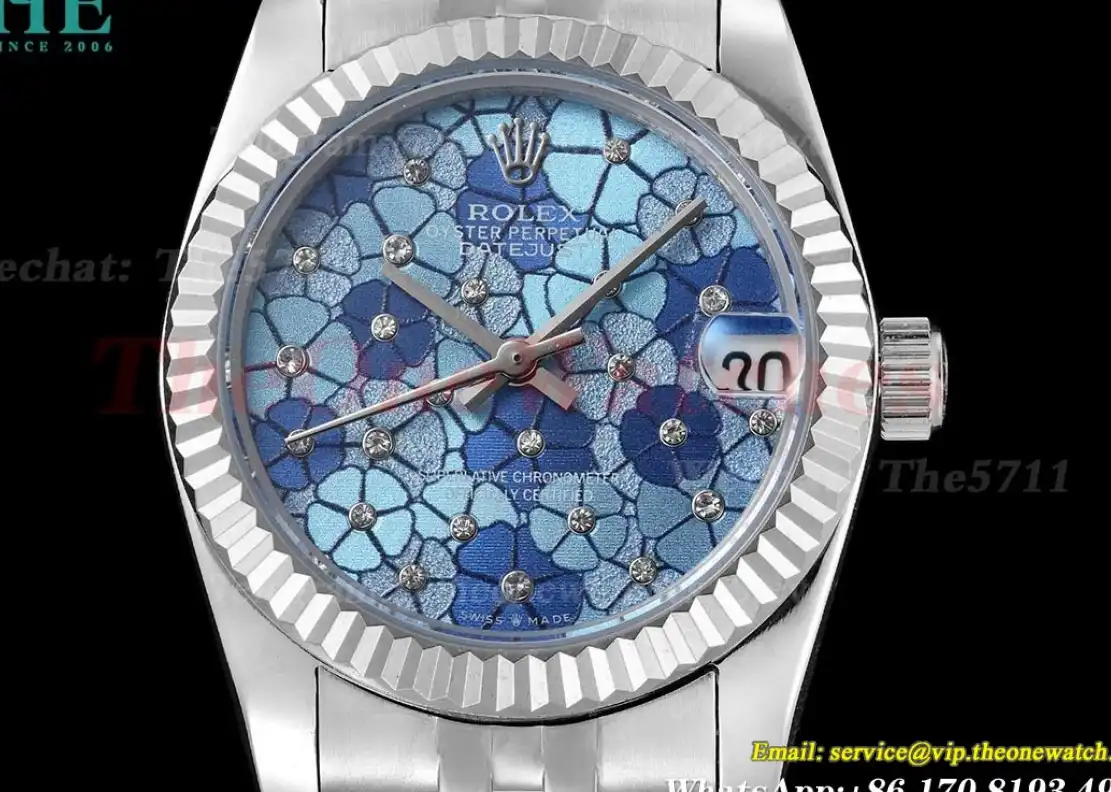 Datejust 31mm 278274 SS SS Blue Flower Dial GDF MY8215