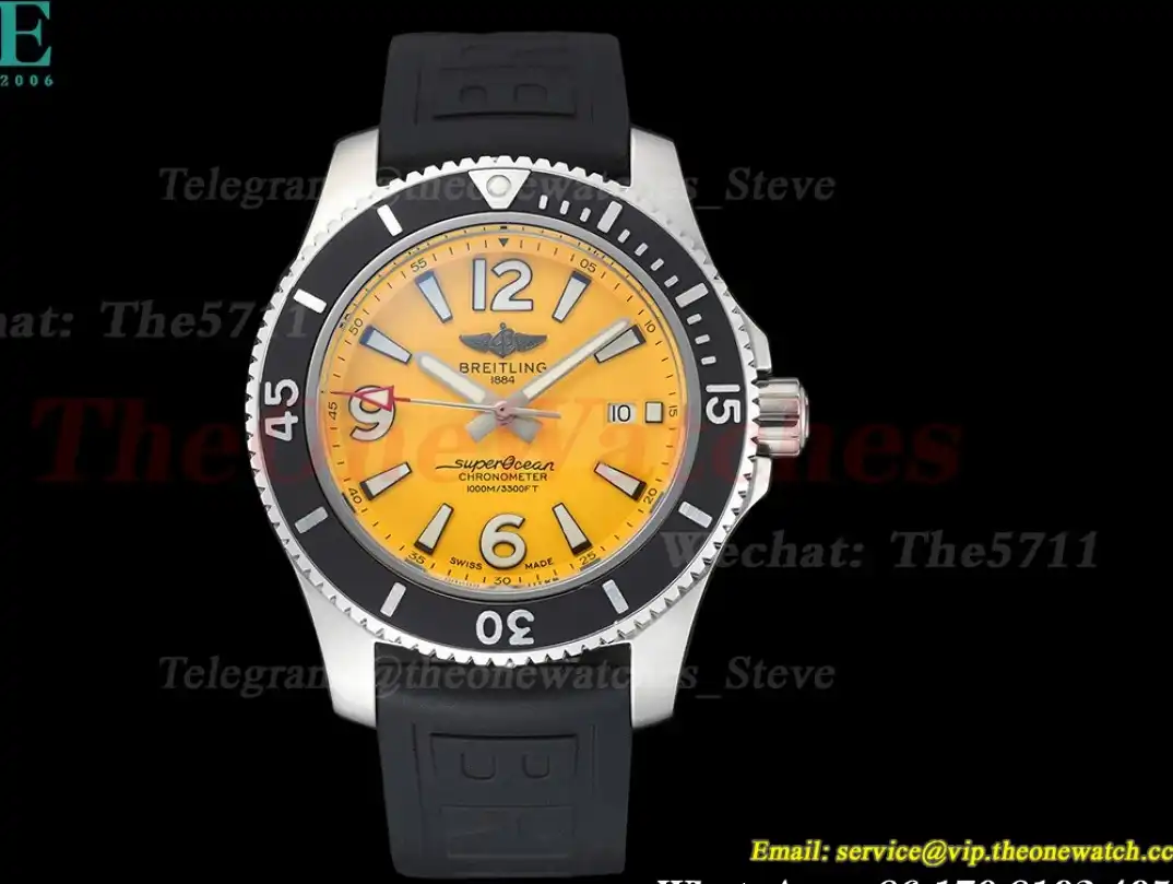 Superocean 44mm SS RU Yellow Dial BLSF A2824