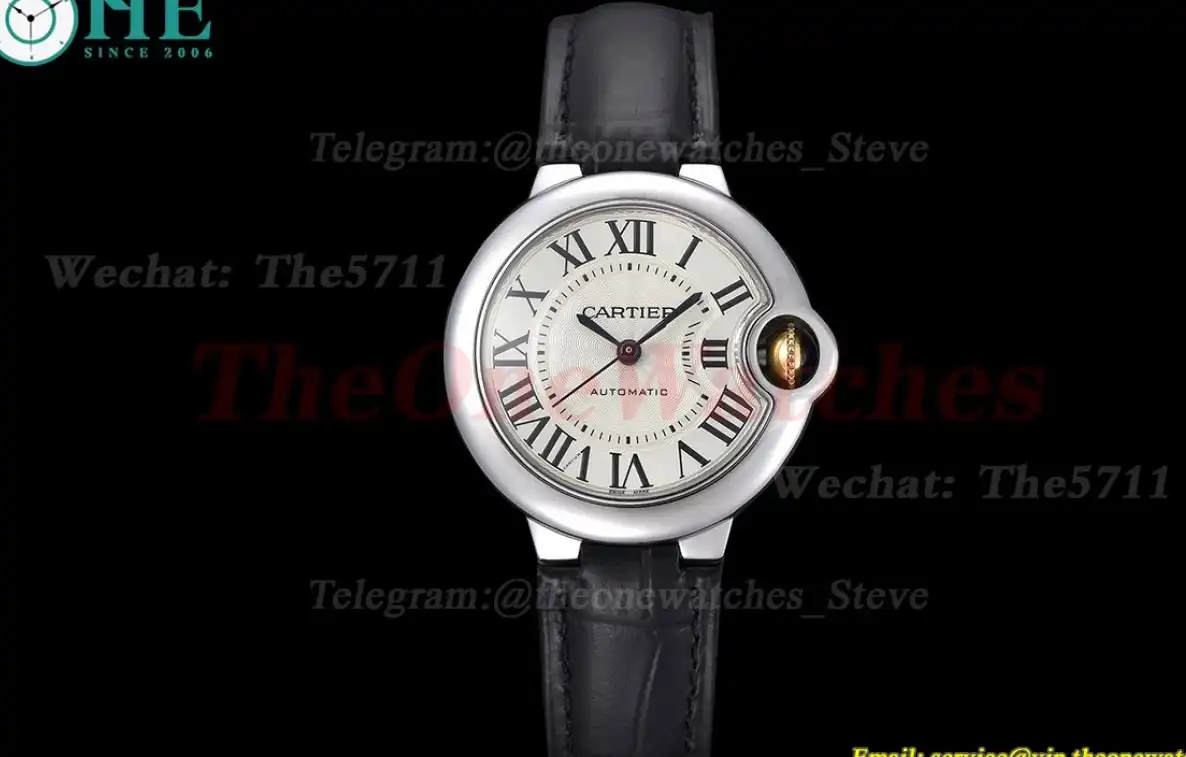 Ballon Bleu De Cartier 33mm SS LE White Rmn GDF NH05