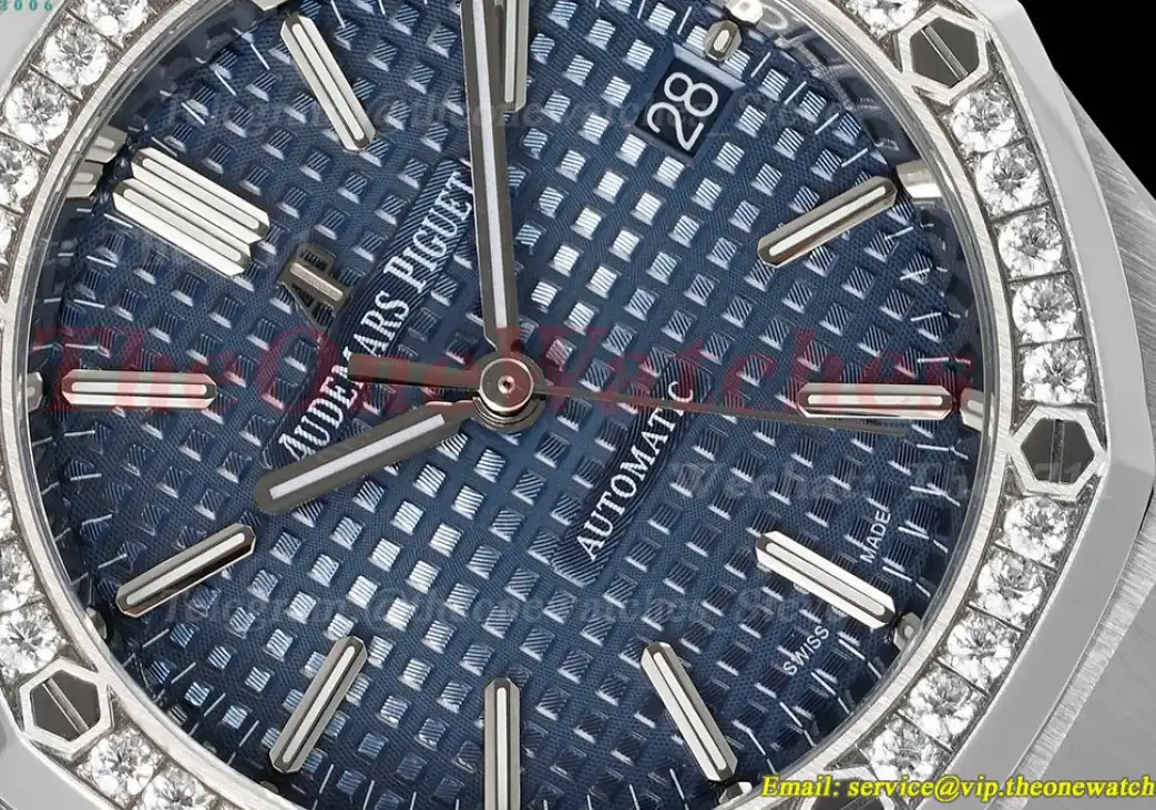 Royal Oak 15451 37mm Dia SS SS Blue Dial IPF SA3120 Super Clone