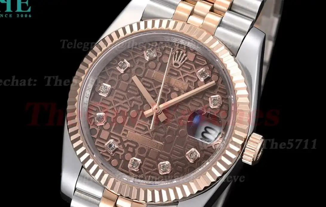 Datejust 126231 36mm Jub RG SS Brown Textured GDF MY8215