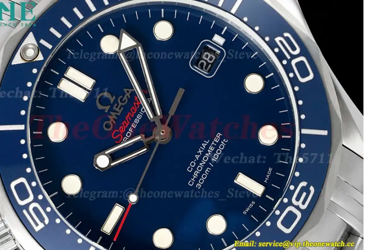 Seamaster 300m 2017 SS SS Blue Dial OMF A2824