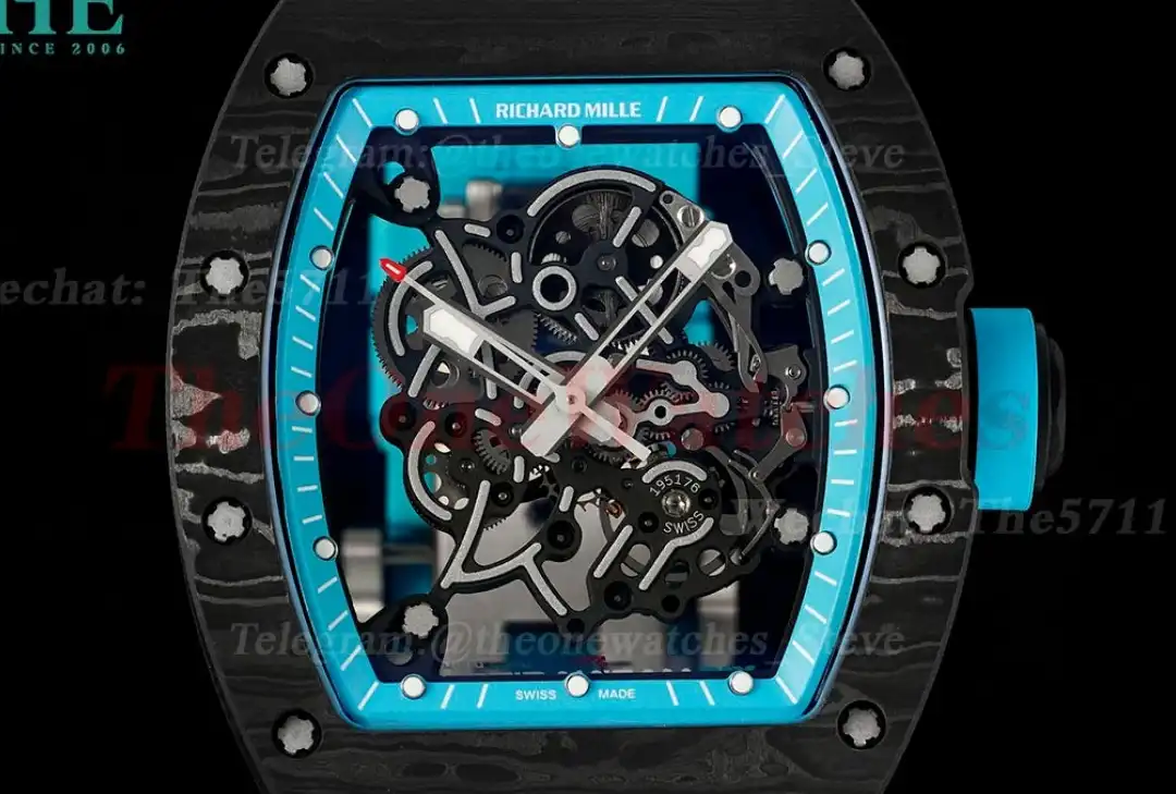 RM055 Yas Marina Circuit Blue NTPT RU Skeleton Dial ZF RMUL2 Super Clone