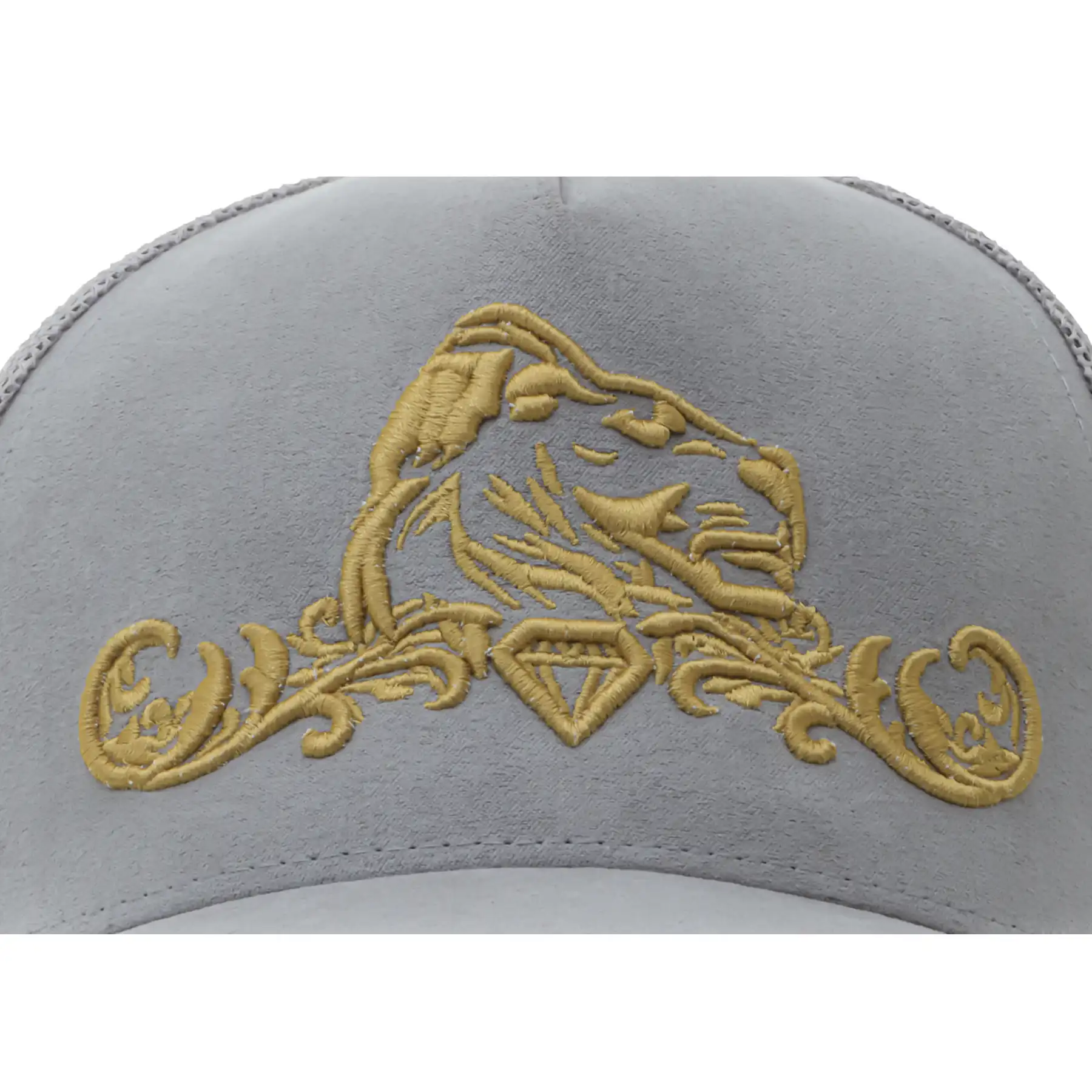 Presitigious Jewellers Trucker Cap – Gold   Grey