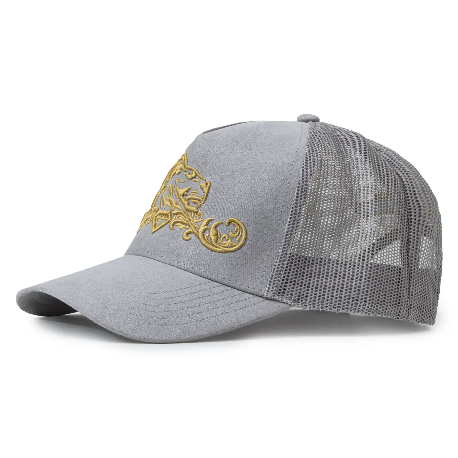 Presitigious Jewellers Trucker Cap – Gold   Grey