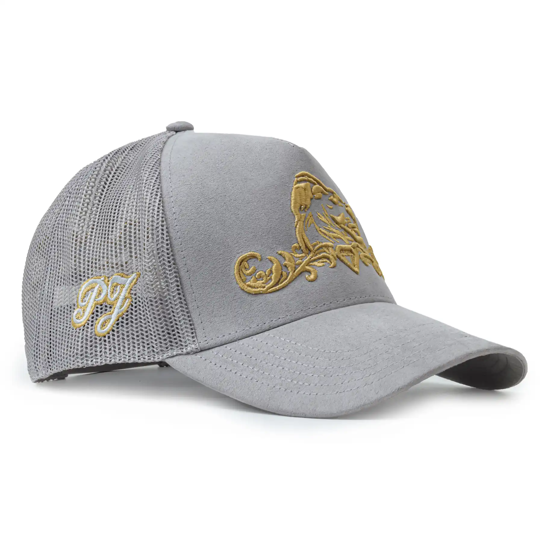 Presitigious Jewellers Trucker Cap – Gold   Grey