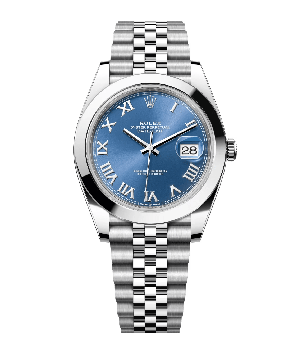 UrbanChic Rolex Datejust 41 Oyster Perpetual Oystersteel azzurro-blue dial Jubilee band Reference 1669