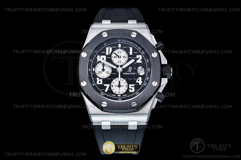 AP ROO Chronograph CER SS RU Grey Num APF 7750 Mod