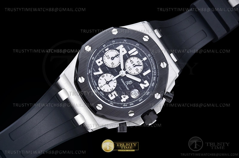 Firstbag ru AP ROO Chronograph CER SS RU Grey Num APF 7750 Mod