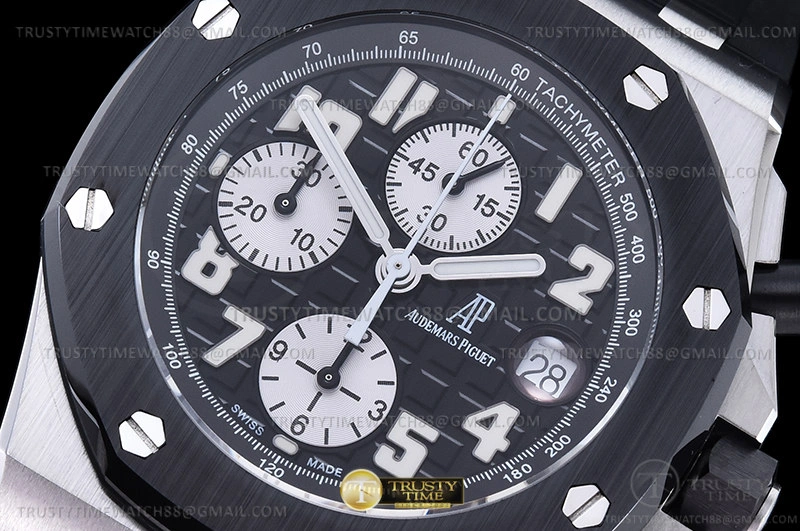 Firstbag ru AP ROO Chronograph CER SS RU Grey Num APF 7750 Mod