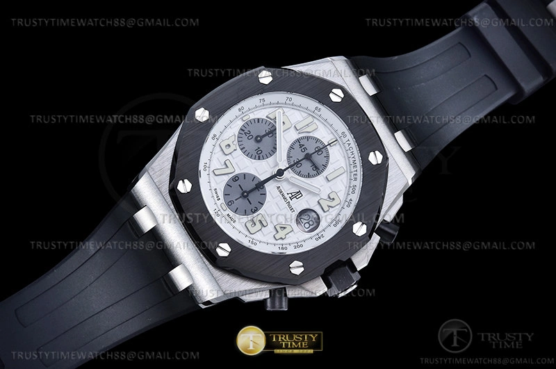 Firstbag AP ROO Chronograph CER SS RU Wht Num APF 7750 Mod