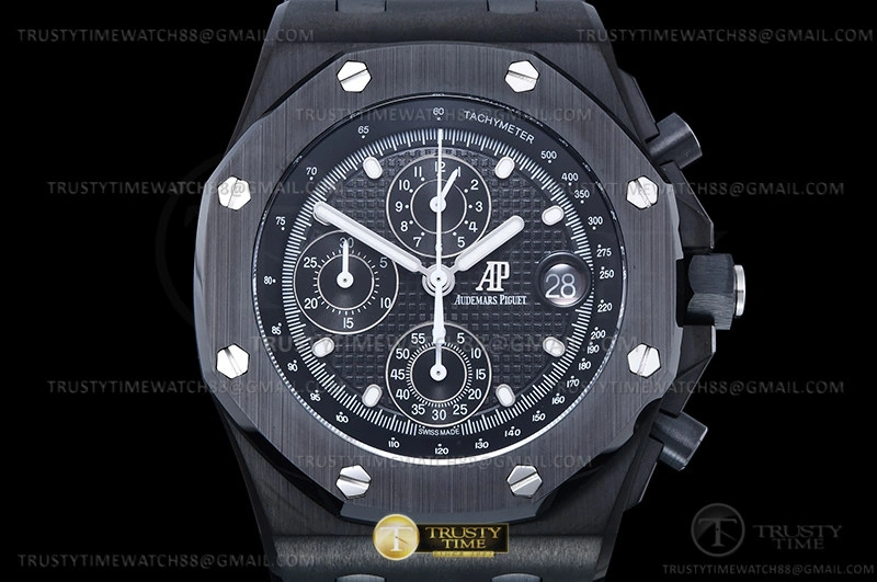 Rep AP ROO Chronograph DLC DLC Black Dot APF 7750 Mod
