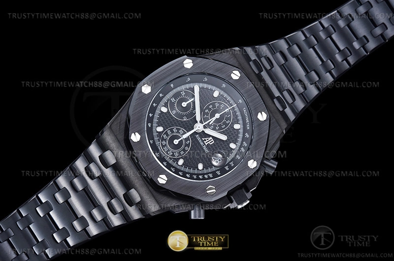 Rep AP ROO Chronograph DLC DLC Black Dot APF 7750 Mod