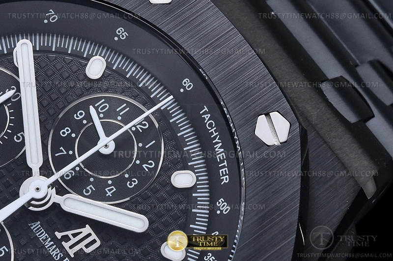 Rep AP ROO Chronograph DLC DLC Black Dot APF 7750 Mod