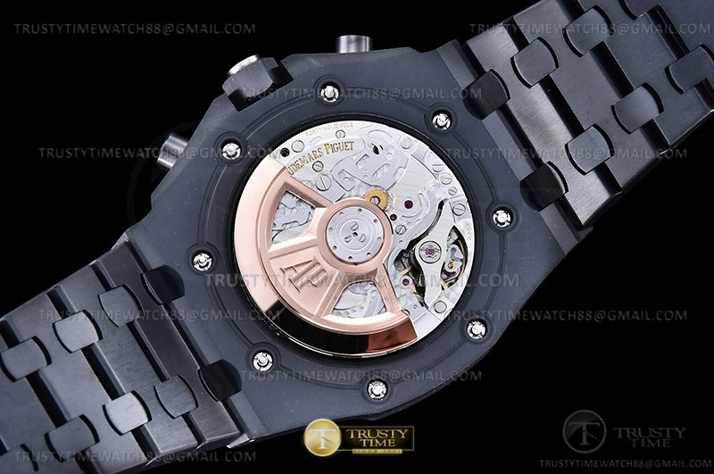 Rep AP ROO Chronograph DLC DLC Black Dot APF 7750 Mod