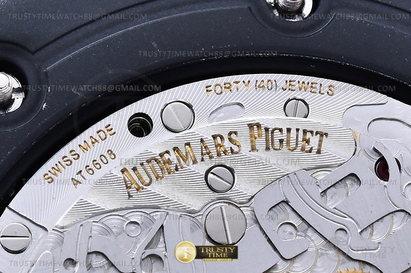 Rep AP ROO Chronograph DLC DLC Black Dot APF 7750 Mod