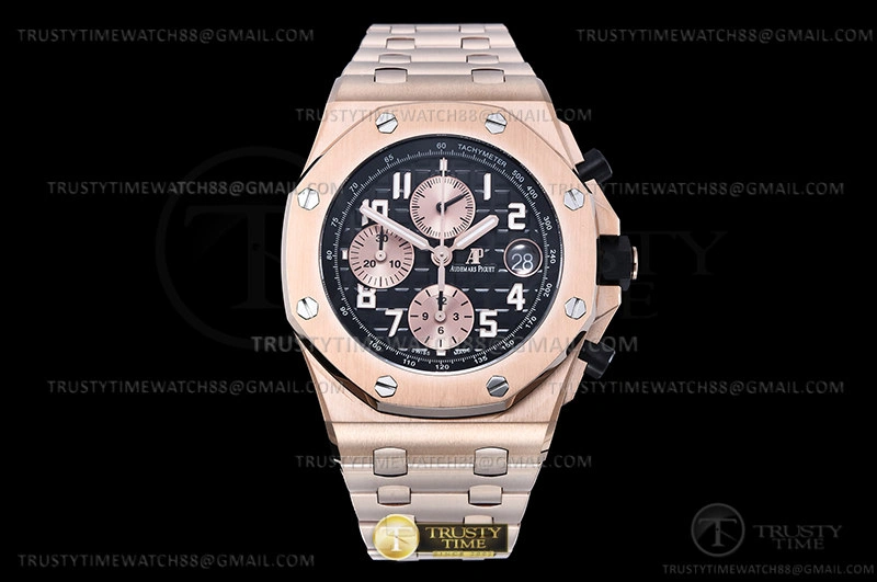 AP ROO Chronograph RG RG Black Num APF A3126 Mod