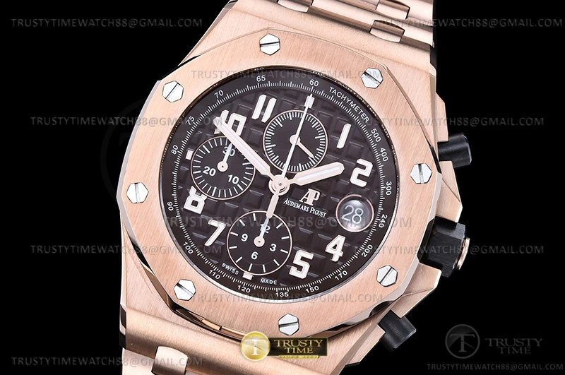 AP ROO Chronograph RG RG Brown Num APF A3126 Mod