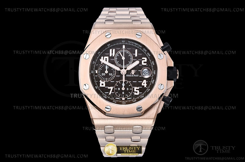 AP ROO Chronograph RG RG Brown Num APF A3126 Mod