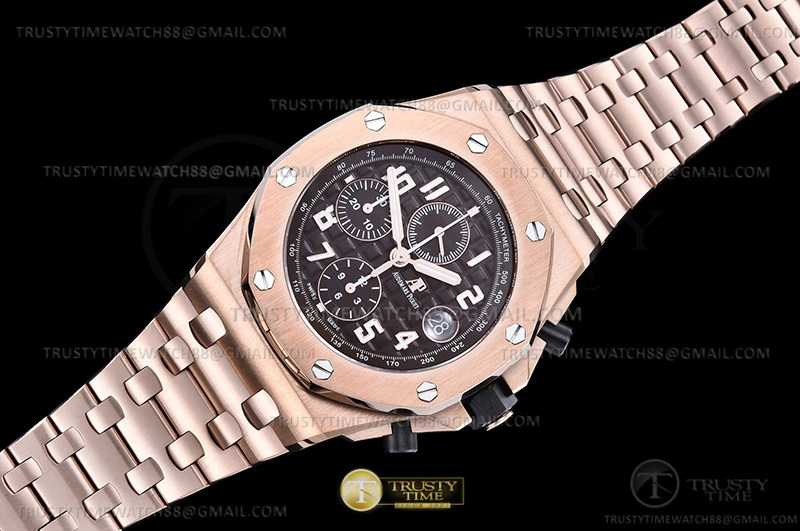 AP ROO Chronograph RG RG Brown Num APF A3126 Mod