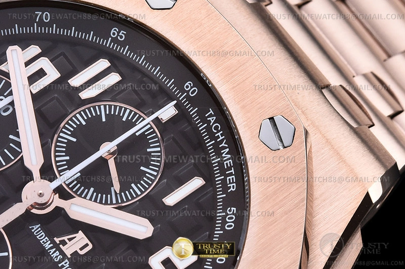 AP ROO Chronograph RG RG Brown Num APF A3126 Mod