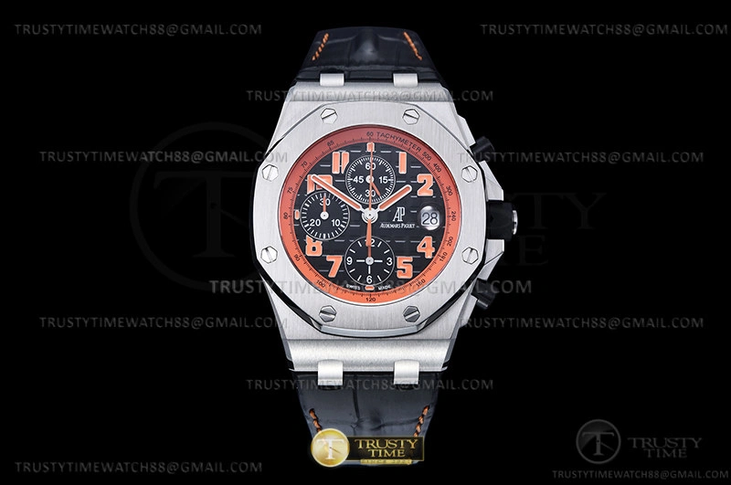 AP ROO Chronograph SS LE Blk O-Num APF 7750 Mod