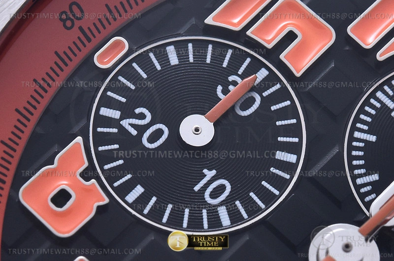 Cheap AP ROO Chronograph SS LE Blk O-Num APF 7750 Mod