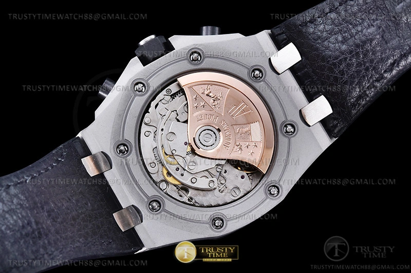 Cheap AP ROO Chronograph SS LE Blk O-Num APF 7750 Mod