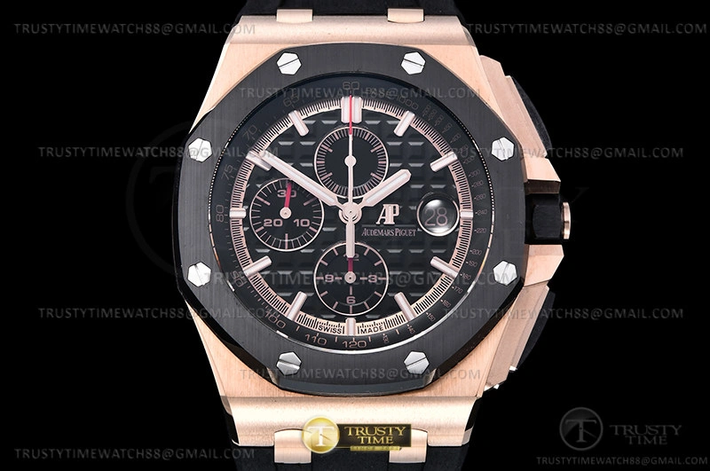AP0741A – AP ROO Chronograph RG RU Black Blk RSF A3126 Mod