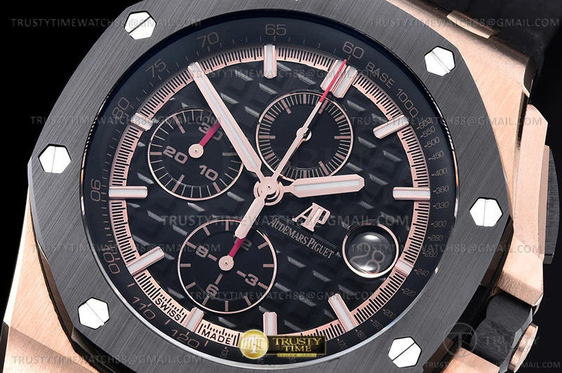 AP0741A – AP ROO Chronograph RG RU Black Blk RSF A3126 Mod