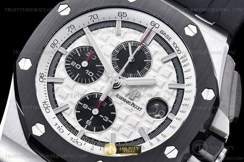 AP0744A – AP ROO Chronograph SS RU White Blk RSF A3126 Mod