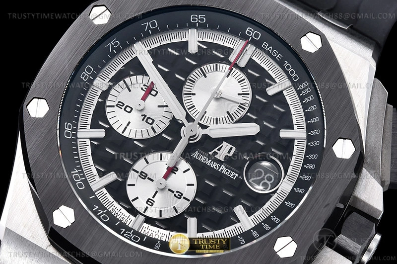Hyperpeter AP0744B – AP ROO Chronograph SS RU Blk Wht RSF A3126 Mod