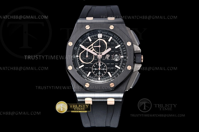 AP0749 – AP ROO Chronograph CER RU Blk Blk RSF A3126 Mod