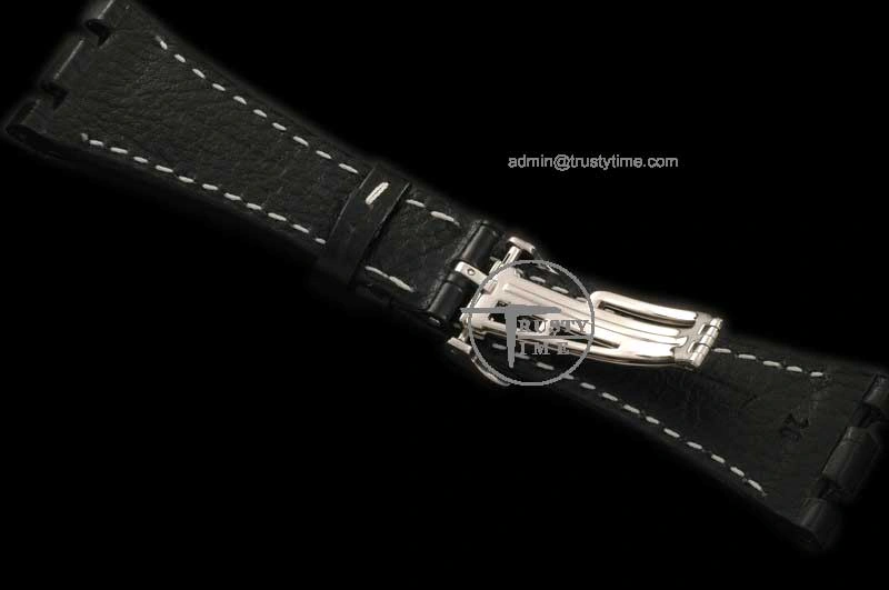 Hyperpeter APACC003B – Black Horn Back Leather Strap c w Clasp For AP Watch